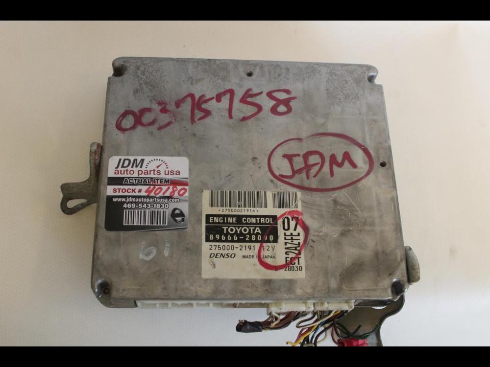 TOYOTA ENGINE CONTROL MODULE ECU 89666-28090 MK2 2000-2005 2AZ-FE: Image 1