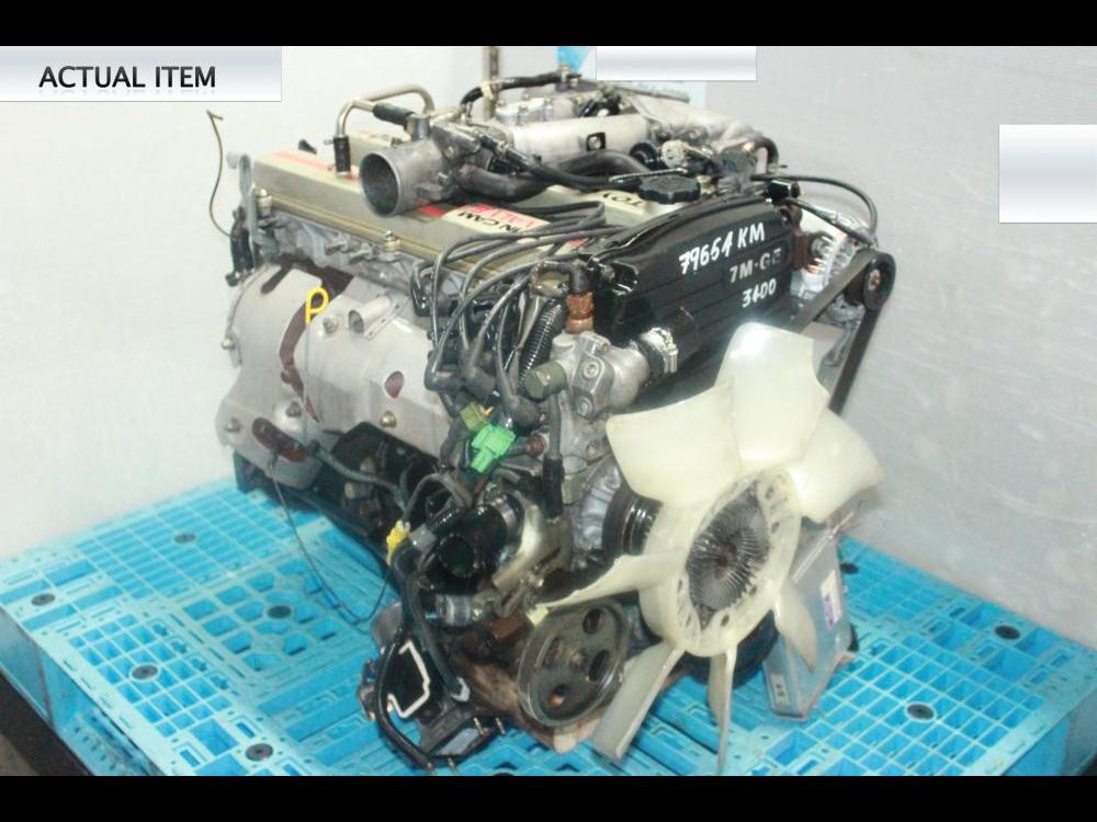 JDM 87-91 TOYOTA SUPRA, CRESSIDA 7M 3.0L DOHC ENGINE, ECU, WIRING FOR SALE: Image 4