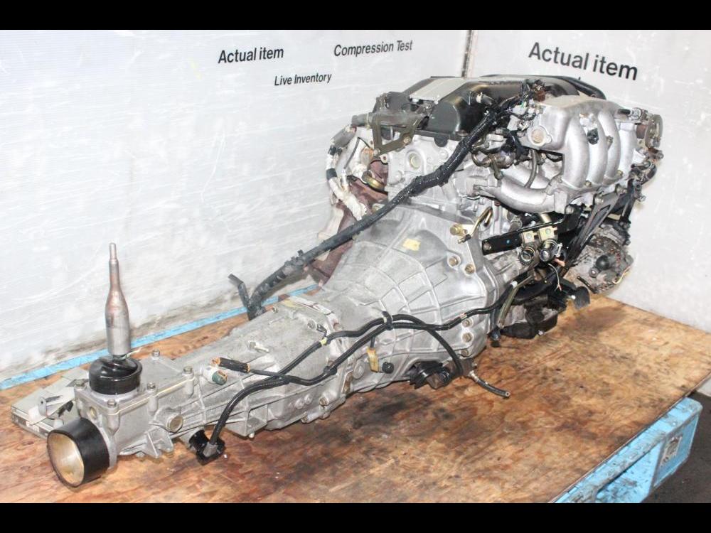 JDM NISSAN 240SX, SILVIA, 180SX SR20DET S14 DOHC TURBO ENGINE MANUAL GEARBOX: Image 2