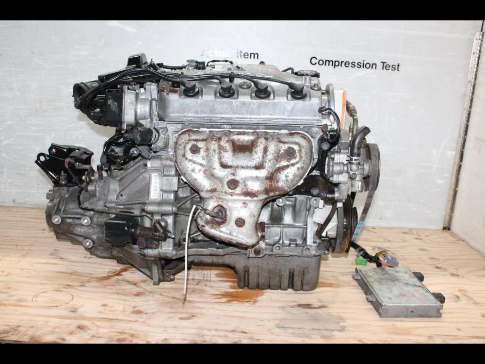 jdm 1996-2000 honda civic d15b dual stage vtec moteur manual transmission, ecu, wiring: Image 4