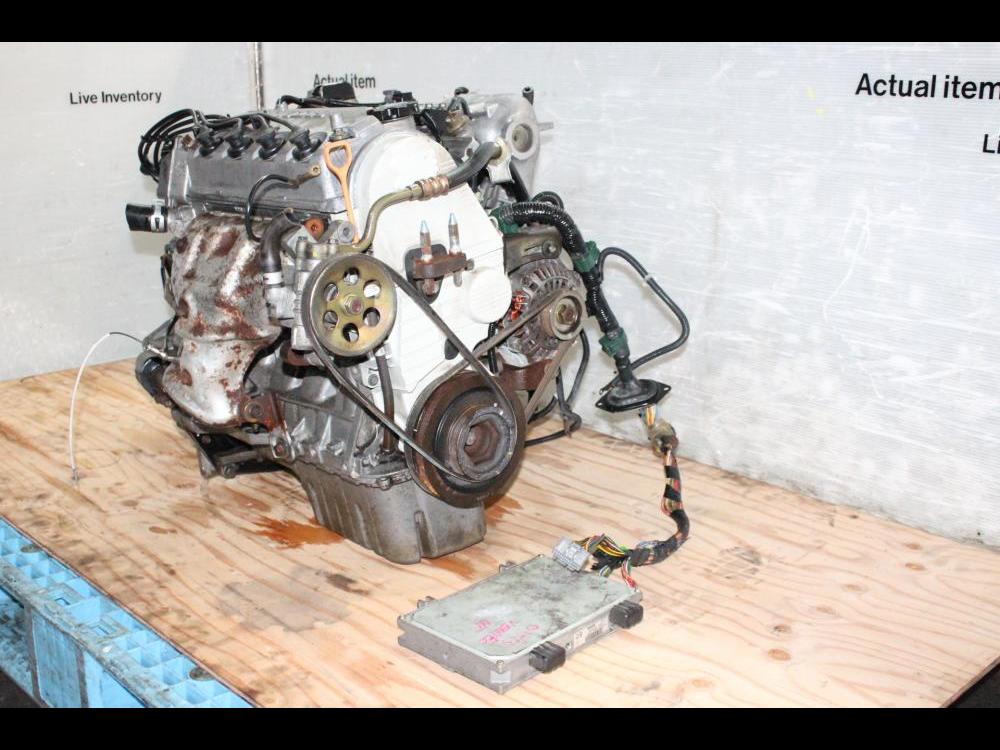 jdm 1996-2000 honda civic d15b dual stage vtec moteur manual transmission, ecu, wiring: Image 3