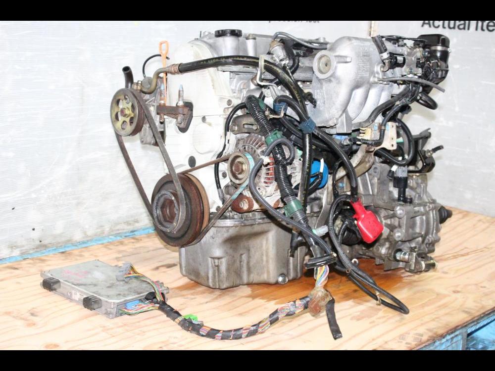 jdm 1996-2000 honda civic d15b dual stage vtec moteur manual transmission, ecu, wiring: Image 1