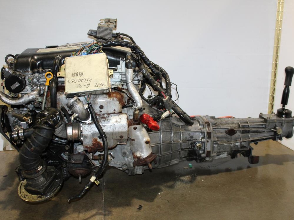 JDM NISSAN SILVIA S14 SR20DET DOHC TRUBO MOTOR 5-SPEED TRNSMISSION WITH ECU: Image 2