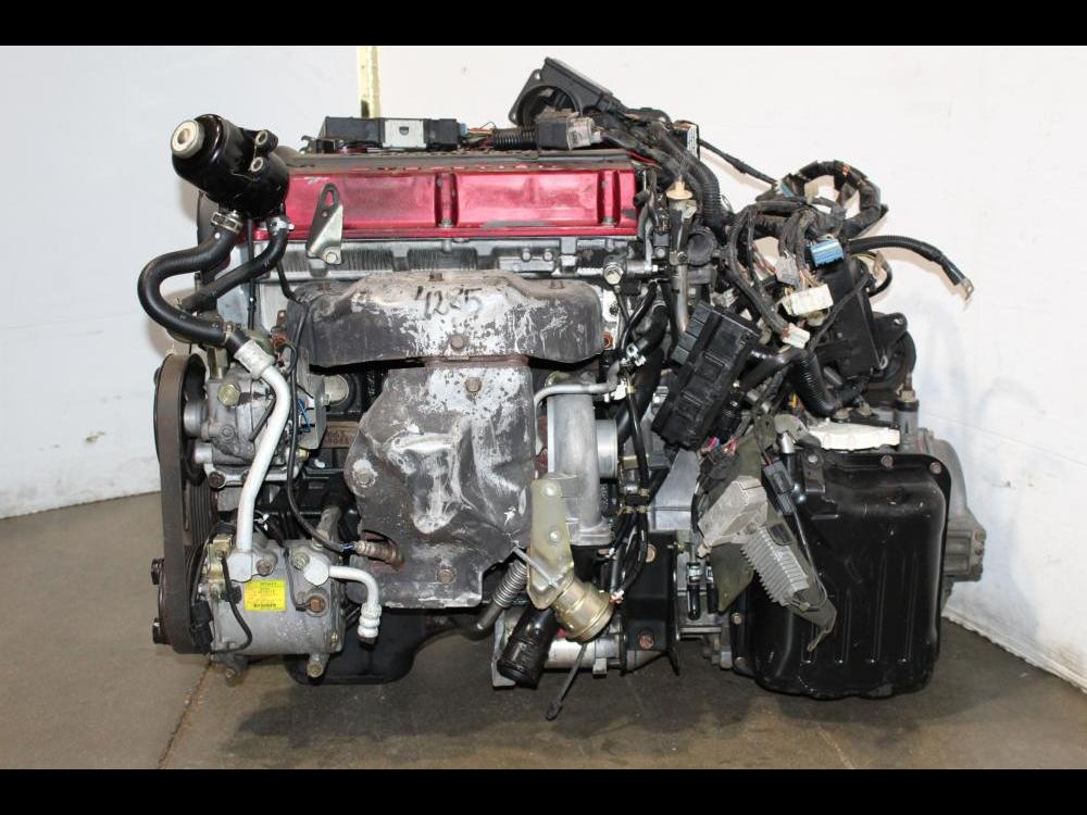 JDM MITSUBISHI EVO 7 CT9A 4G63 TURBO 2.0L ENGINE AUTOMATIC AWD TRANSMISSION, ECU, WIRING HARNESS: Image 2