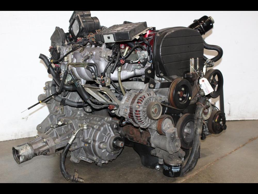 JDM MITSUBISHI EVO 7 CT9A 4G63 TURBO 2.0L ENGINE AUTOMATIC AWD TRANSMISSION, ECU, WIRING HARNESS: Image 4