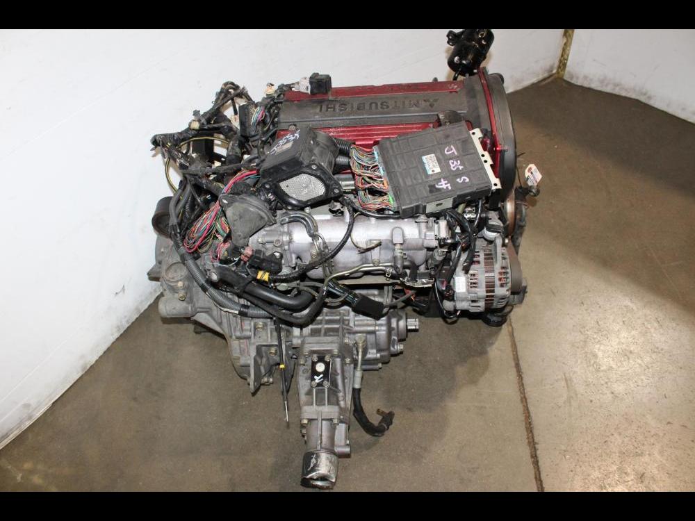 JDM MITSUBISHI EVO 7 CT9A 4G63 TURBO 2.0L ENGINE AUTOMATIC AWD TRANSMISSION, ECU, WIRING HARNESS: Image 8