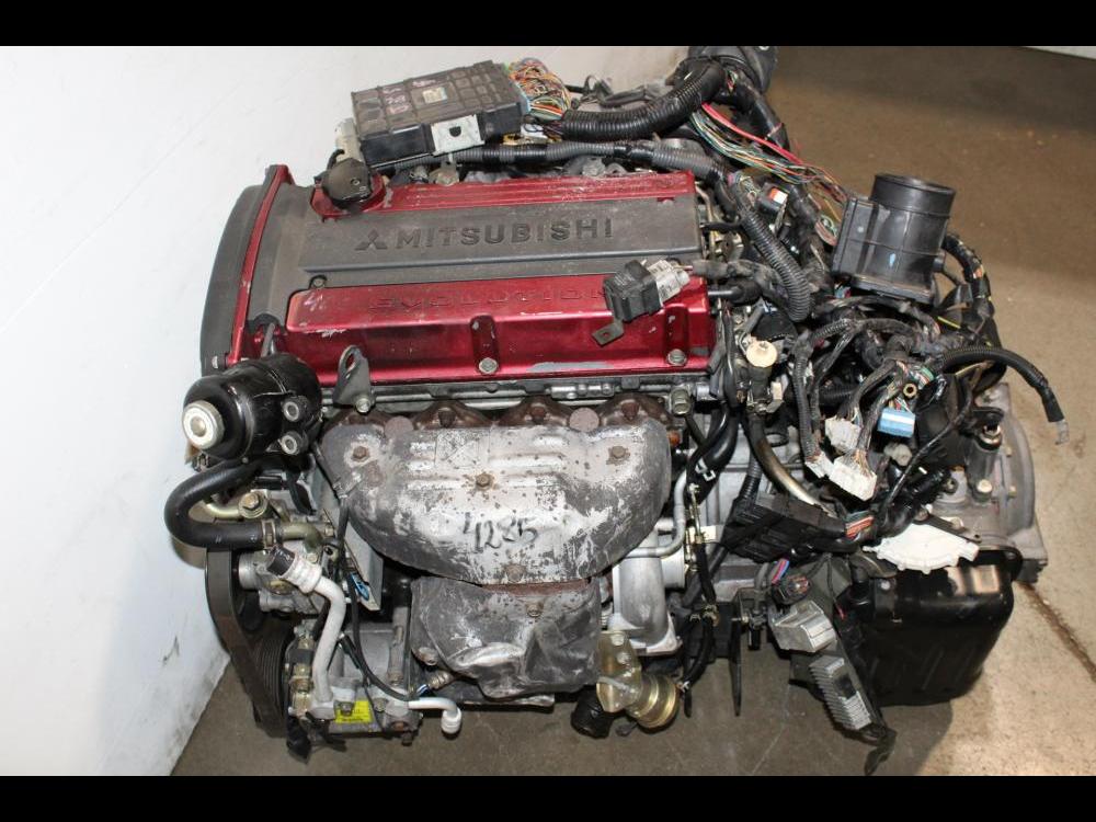 JDM MITSUBISHI EVO 7 CT9A 4G63 TURBO 2.0L ENGINE AUTOMATIC AWD TRANSMISSION, ECU, WIRING HARNESS: Image 9