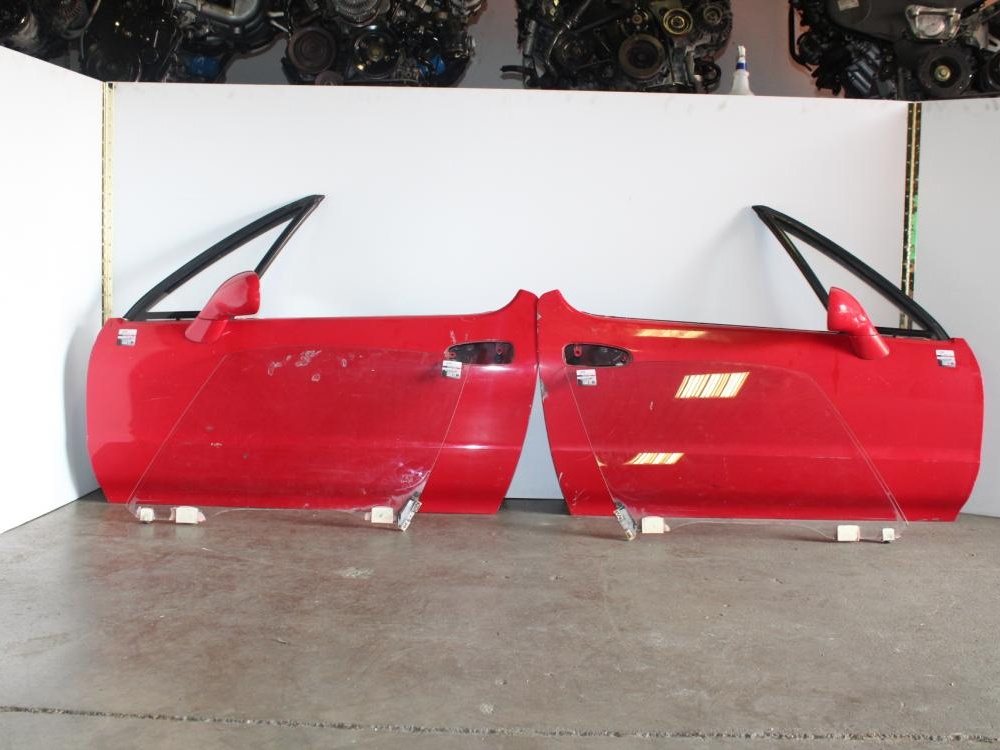 HONDA JDM DEL SOL FRONT DOORS MIRROR, RED COLOR, RIGHT & LEFT MODEL 1993-1997 WITH GLASSES : Image 7